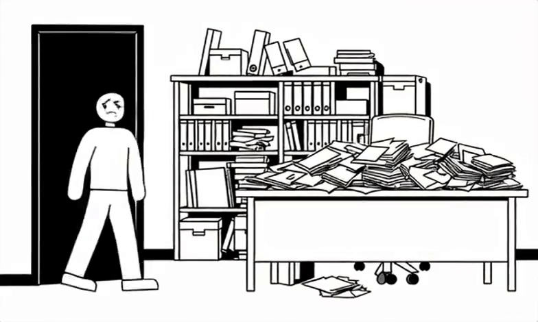 Without DDD: no manager—you search files, validate rules, and repeat work others already did